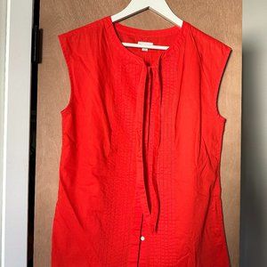 NWT Gap Sleeveless Pintuck Blouse